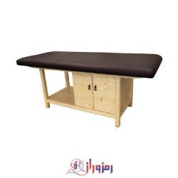 تخت فیشیال و ماساژ کمد دار پایه ثابت چوبی ریلکس مدل RELAX FACIAL SZF K10